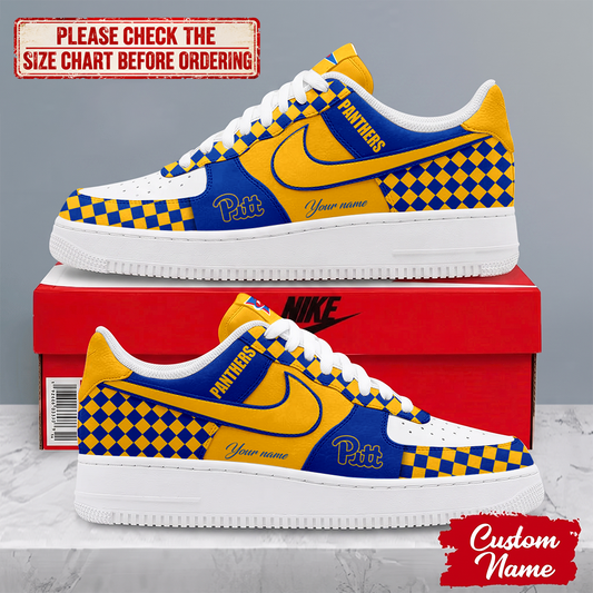 SPECIAL EDITION - NEW CUSTOMIZED NCAA FBS02 PIP PITTSBURGH PANTHERS AF1 SHOES