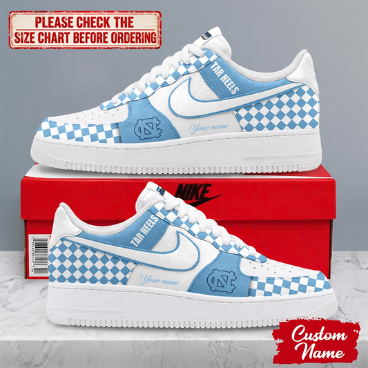 SPECIAL EDITION - NEW CUSTOMIZED NCAA MAM05 NTH NORTH CAROLINA TAR HEELS AF1 SHOES