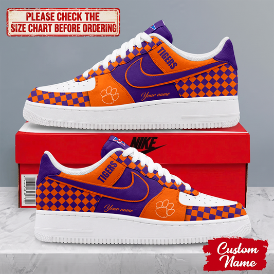 SPECIAL EDITION - NEW CUSTOMIZED NCAA FBS07 CST CLEMSON TIGERS AF1 SHOES