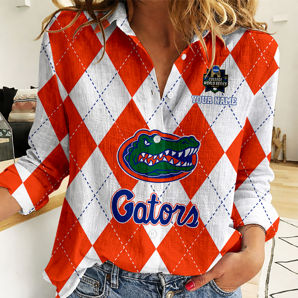 [LIMITED EDITION] NEW CUSTOMIZED | NCAA CWS08 FLG FL GATORS WOMEN CASUAL SHIRT FOR FAN