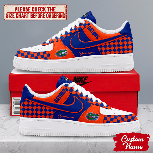 SPECIAL EDITION - NEW CUSTOMIZED NCAA CWS08 FLG FLORIDA GATORS AF1 SHOES