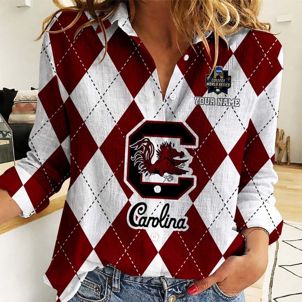 [LIMITED EDITION] NEW CUSTOMIZED | NCAA CWS10 SCG SC GAMECOCKS WOMEN CASUAL SHIRT FOR FAN