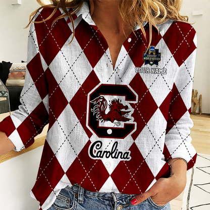 [LIMITED EDITION] NEW CUSTOMIZED | NCAA CWS10 SCG SC GAMECOCKS WOMEN CASUAL SHIRT FOR FAN