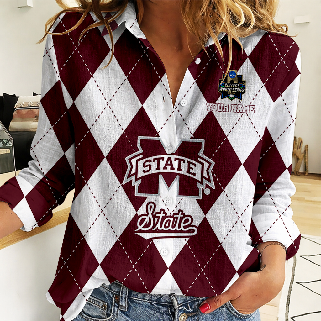 [LIMITED EDITION] NEW CUSTOMIZED | NCAA CWS11 MSB MI STATE BULLDOGS WOMEN CASUAL SHIRT FOR FAN