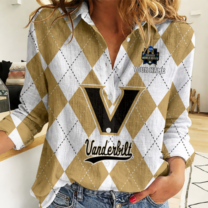 [LIMITED EDITION] NEW CUSTOMIZED | NCAA CWS17 VDC VD COMMODORES WOMEN CASUAL SHIRT FOR FAN