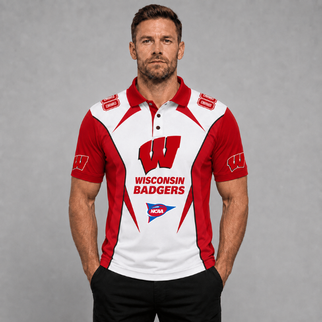 [FAN FAVORITE] NEW CUSTOMIZED NCAA FBS18 WSB WISCONSIN BADGERS POLO SHIRT, ZIP POLO SHIRT, HOODIE, ZIP HOODIE, T-SHIRT & SWEATSHIRT