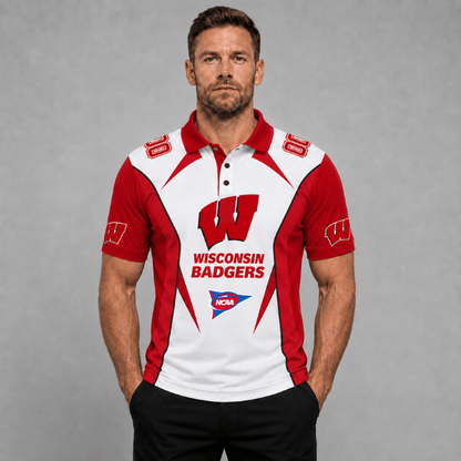 [FAN FAVORITE] NEW CUSTOMIZED NCAA FBS18 WSB WISCONSIN BADGERS POLO SHIRT, ZIP POLO SHIRT, HOODIE, ZIP HOODIE, T-SHIRT & SWEATSHIRT