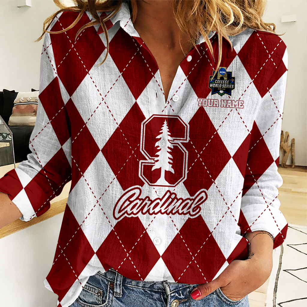 [LIMITED EDITION] NEW CUSTOMIZED | NCAA CWS18 STC ST CARDINAL WOMEN CASUAL SHIRT FOR FAN