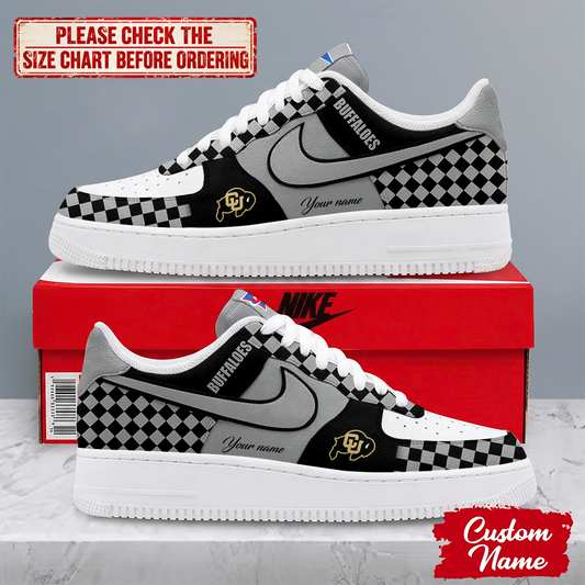 SPECIAL EDITION - NEW CUSTOMIZED NCAA FBS20 CRB COLORADO BUFFALOES AF1 SHOES