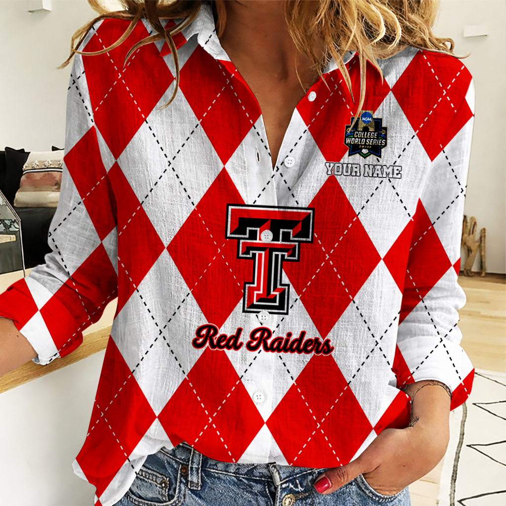 [LIMITED EDITION] NEW CUSTOMIZED | NCAA CWS20 TRR TR RAIDER WOMEN CASUAL SHIRT FOR FAN