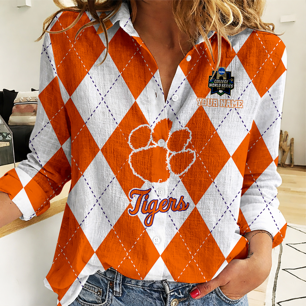 [LIMITED EDITION] NEW CUSTOMIZED | NCAA CWS25 CST CS TIGERS WOMEN CASUAL SHIRT FOR FAN