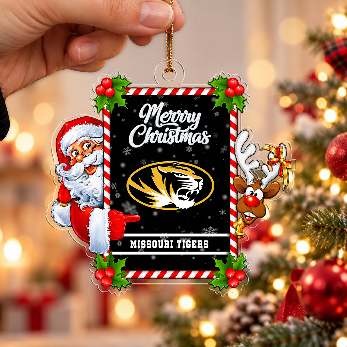 [ACTIVE OFFER] NEW CUSTOMIZED NCAA FBS26 MST MISSOURI TIGERS CHRISTMAS ACRYLIC ORNAMENT