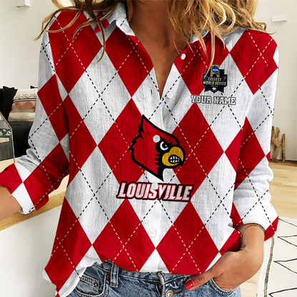 [LIMITED EDITION] NEW CUSTOMIZED | NCAA CWS26 ULC UL CARDINALS WOMEN CASUAL SHIRT FOR FAN