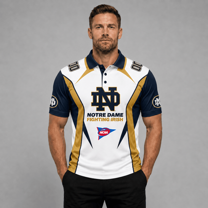[FAN FAVORITE] NEW CUSTOMIZED NCAA FBS28 NFI NOTRE DAME FIGHTING IRISH POLO SHIRT, ZIP POLO SHIRT, HOODIE, ZIP HOODIE, T-SHIRT & SWEATSHIRT
