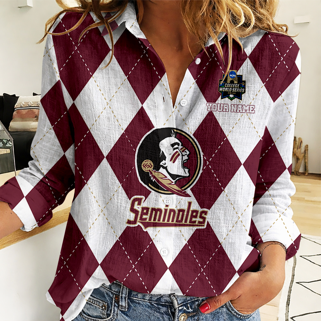 [LIMITED EDITION] NEW CUSTOMIZED | NCAA CWS30 FLS FL SEMINOLES WOMEN CASUAL SHIRT FOR FAN