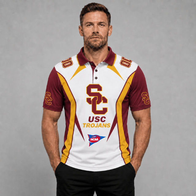 [FAN FAVORITE] NEW CUSTOMIZED NCAA FBS32 USC USC TROJANS POLO SHIRT, ZIP POLO SHIRT, HOODIE, ZIP HOODIE, T-SHIRT & SWEATSHIRT